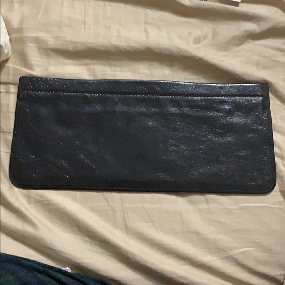 Monsac leather clutch